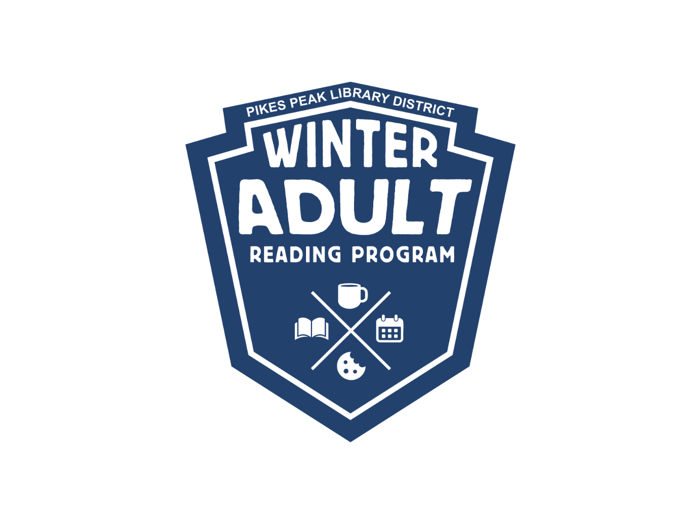 Winter Adult Reading Program Blue Badge
