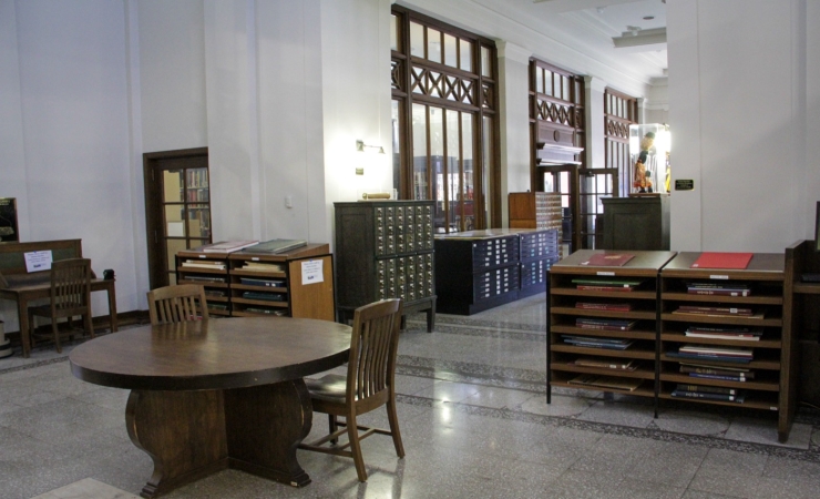 Photo of the Interior of Regional History & Genealogy in the Penrose Library