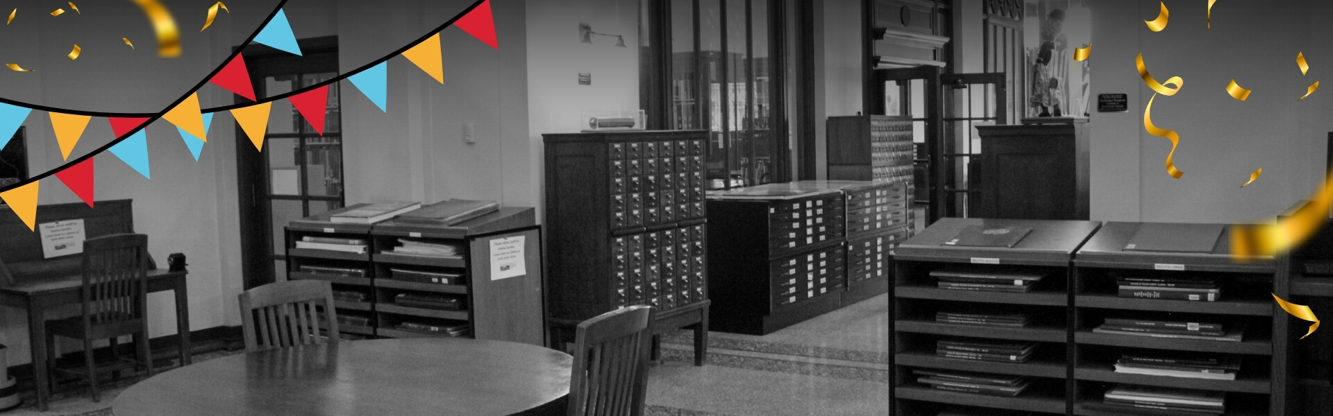 Black and White photo of the Carnegie Library