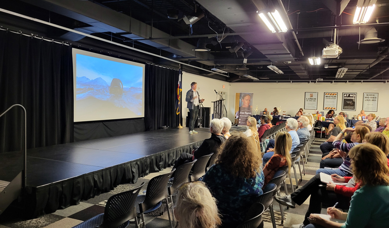The Venue at 21c Library, a lot space for lots of guests and a stage