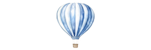 Blue Hot Air Balloon
