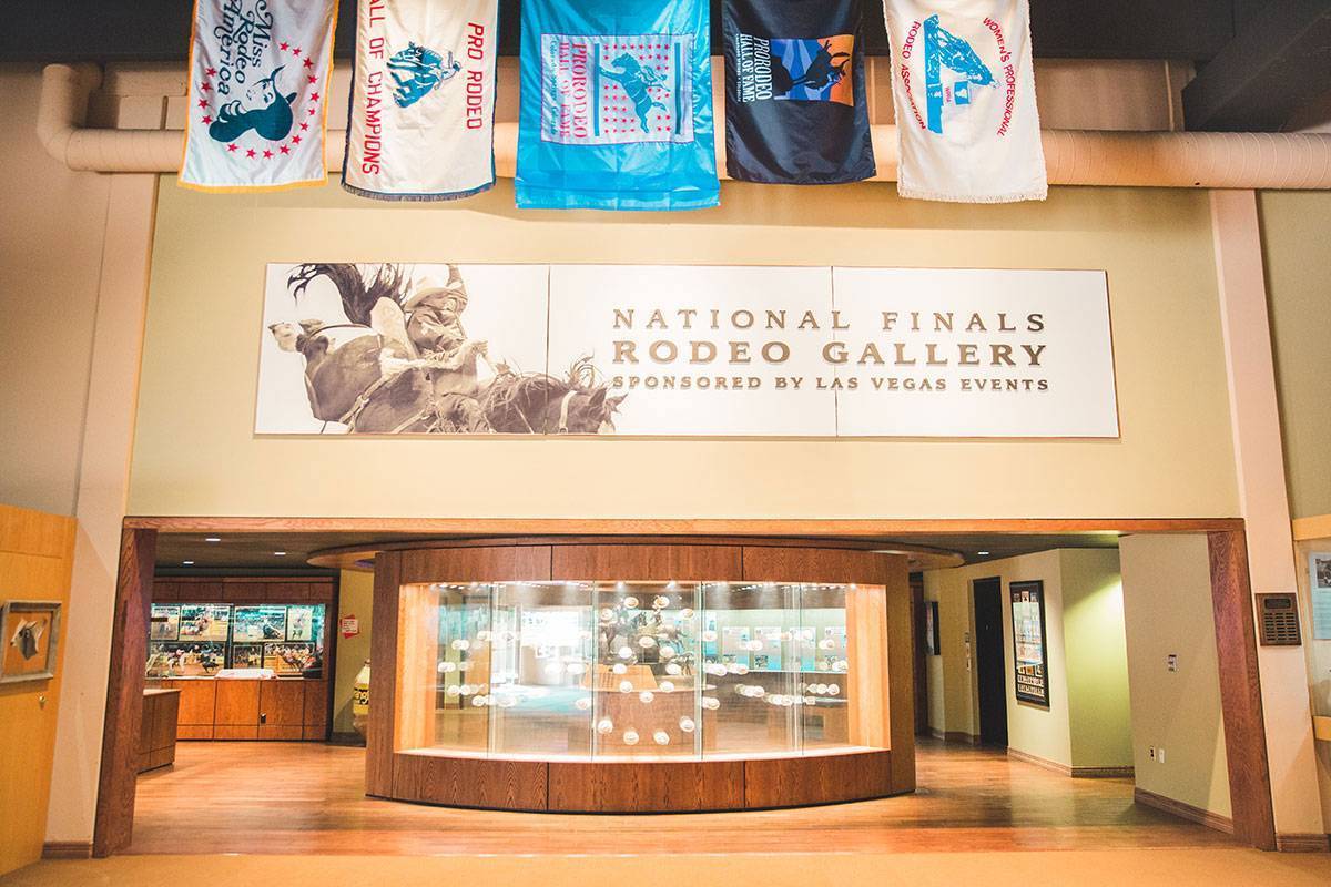 The inside of the Pro Rodeo Hall of Fame