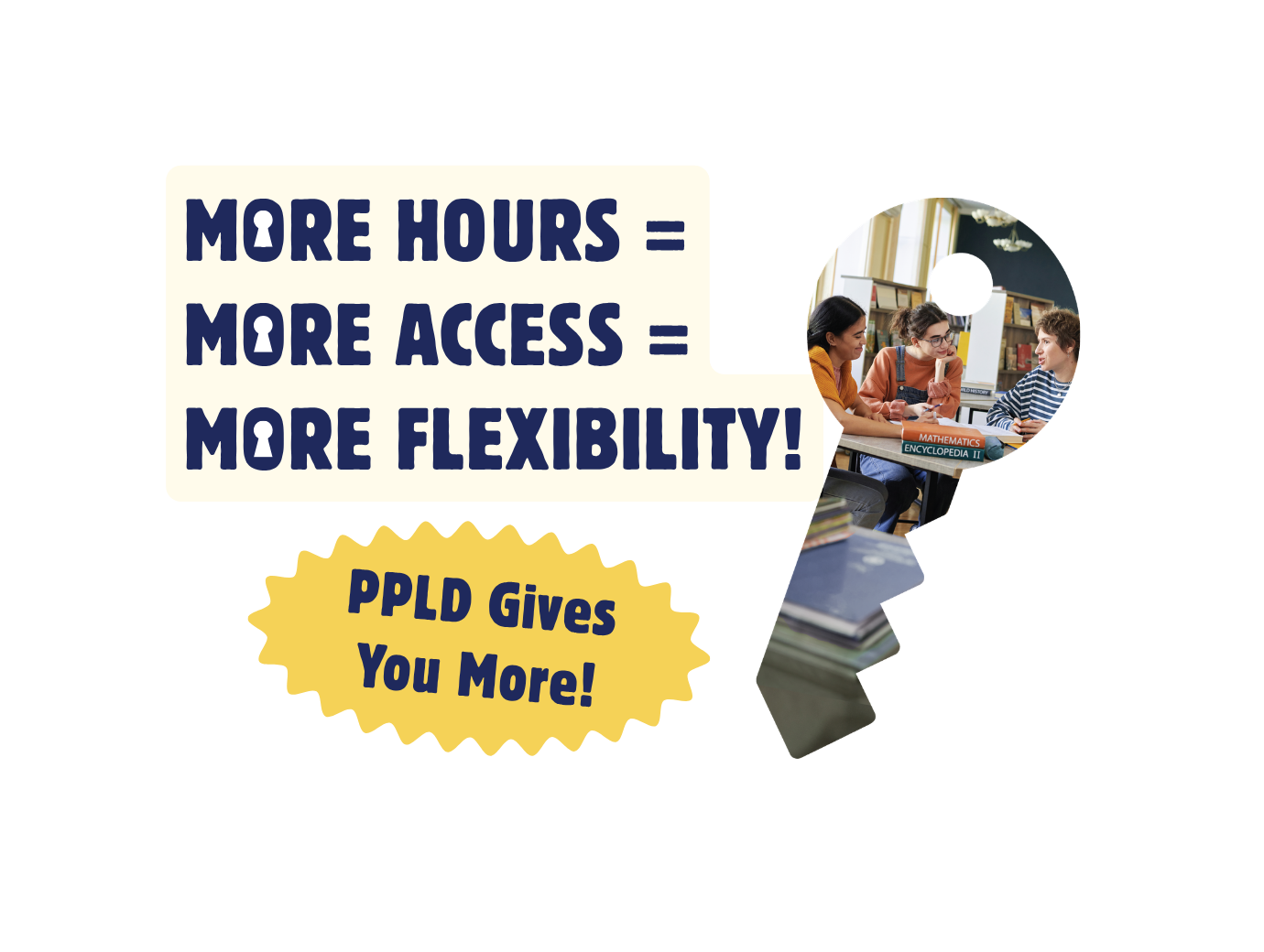 More Hours, More Access, More Flexiblility. PPLD GIves you More! 