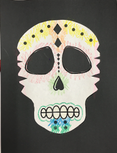 Papel picado skulls craft Papel picado skulls
