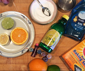 Cupboard Crafts & Experiments: Citrus Volcanoes Cupboard Crafts & Experiments: Citrus Volcanoes