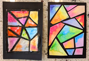 Kids Make: Watercolor Stained Glass Kids Make: Watercolor Stained Glass