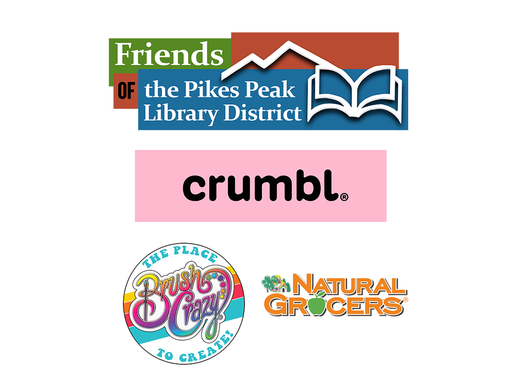 WARP sponsors for 2025.  Friends of PPLD, Crumbl, Brush Crazy, and Natural Grocers