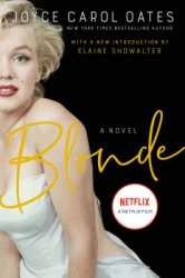 Black cover with Marilyn Monroe with yellow cursive letters