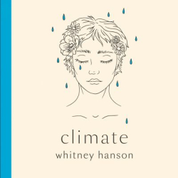 A drawing of a woman who is being rained on
