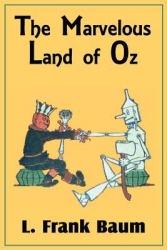 A scare crow and a tin man shaking hands
