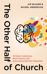 Beige cover with black letters and  a picture of a colorful brain