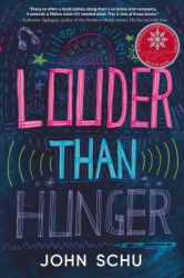 A blue cover with pink, light blue, and white letters