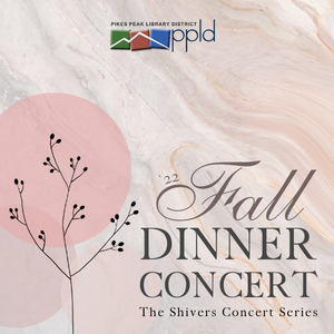 Peggy Shivers Fall Concert 2022 Blog An abstract tree is illustrated against a calm background. Text reads "Fall 2022 Dinner Concert: The Shivers Concert Series"