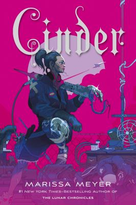 Pink Cover with white letters with a person 