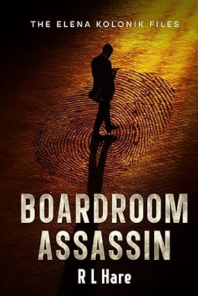 book jacket cover of the Boardroom Assassin