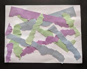 Early Literacy Take and Make: Paper Strip Collage