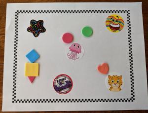 Early Literacy Take and Make: Stickers in a Frame