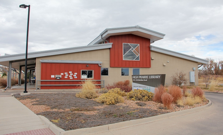 Exterior photo of High Prairie Library