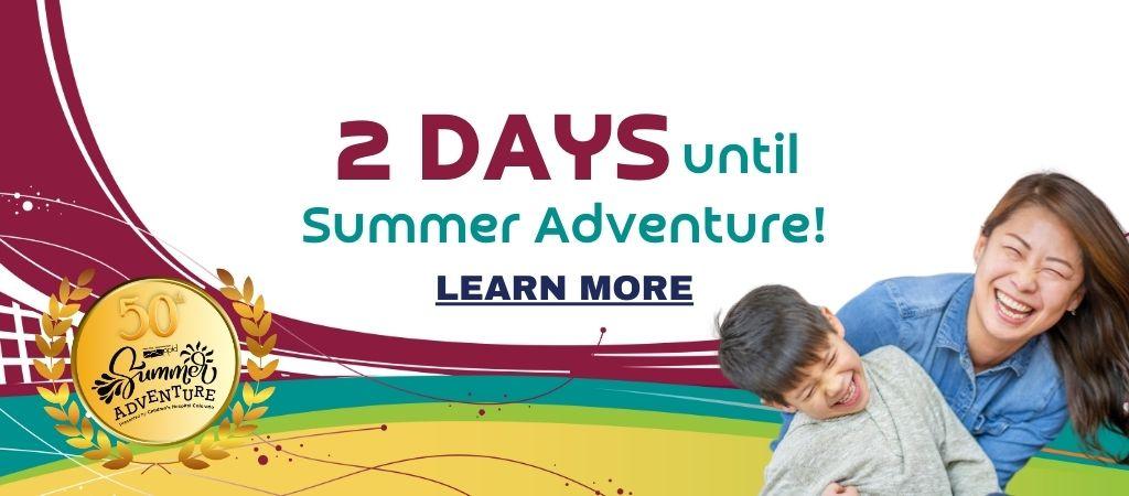 2 Days Until Summer Adventure Graphic